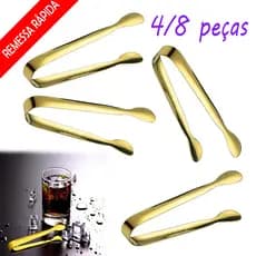 Pacote com 4/8 pinças de servir para buffet, engrossar alimentos para servir salada, pinças de cozinha, aço inoxidável