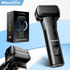 Maquininha Cortar Cabelo Masculina Cabeça De 5 Bits Barbeador Elétrico Prova D'água Adequado Para O Rosto Recarregável