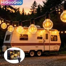 HiGooGoo G40 Inquebrável Cordão De Luz Iluminação Externa 30M 55 LED Lâmpadas Varal De Luzes Decoração Carnaval Natal