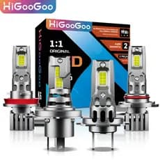 HiGooGoo K6 Par de 1:1 ORIGINAL Farol Ultra Led Carro 18000LM Tomada Direta Led Lâmpadas H4/H7/H11/9005 Garantia De Dois