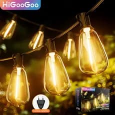 HiGooGoo ST38 Inquebrável 20/36M Alto Brilho Varal De Luz Carnaval Natal Cordão Iluminação Área Externa Decoração Festa