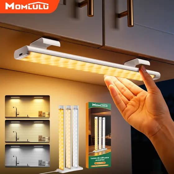 3 Peças Sensor Lâmpada Noturna LED Com Base De Carregamento Iluminação Leitura Luz De Cabeceira Para Cozinha Corredor