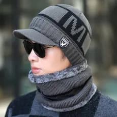 Novo Chapéu De Inverno Quente Masculino Com Aba Elegante Adicionar Pele Forrado Gorro Macio Grosso Chapéus Para Homens M