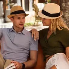 Chapéu De Verão Palha Panamá Inglês Superior Masculino E Feminino Dobrável Guarda-Sol Praia Protetor Solar