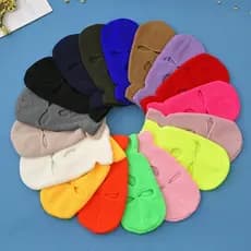 Capa Facial Completa Máscara De Esqui Chapéu 3 Buracos Balaclava Exército Tático CS À Prova De Vento Gorros De Malha Gor