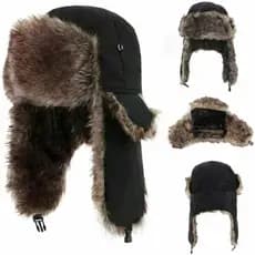 Inverno Masculino Trapper Aviador Soldado Earflap Quente Russo À Prova Dwaterproof Água Chapéu De Esqui Bombardeiro Boné