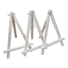 Kit somente cavalete 25x35 + 6 tintas guaches + 1 pincel sem telas