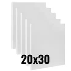 Kit Com Telas Para Pintura 20x30cm Algodão - Uso Profissional e Artístico