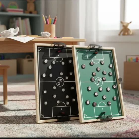 Campo Mesa + Jogo Futebol Botão Tabuleiro R&d Quadros 40x60 Diversão