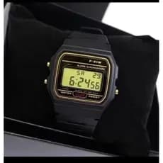 Relógio digital F-91W Premium Series  digital a prova d água