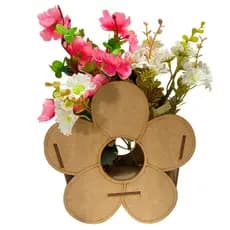Kit Margarida Centro de Mesa Flor para Aniversários e Lembrancinhas Cachepô em MDF