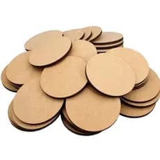 OFERTA! Bolacha de MDF Redonda Aplique Circular 10cm MDF 3MM Base Porta Copos Artesanato