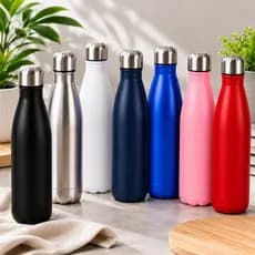 Garrafa Térmica Inox 500ml Parede Dupla Água Gelada Quente Portátil Vácuo Squeeze Academia Esportivo