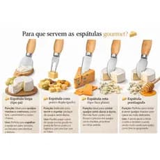 Conjunto para Queijo Inox 4 Peças Gourmet
