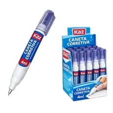 Caneta Corretivo 4ml Escolar Kaz Qualidade Premium