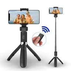 Pau De Selfie E Tripé Com Controle Bluetooth Sem Fio IOS e Android Youtek