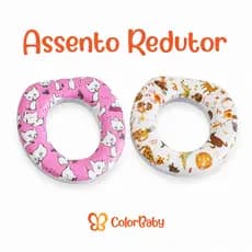 Assento Redutor Infantil Vaso Sanitário Macio Antiderrapante Estampado para Bebês - Desfralde