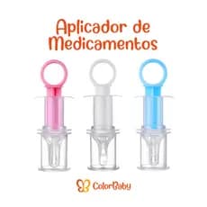 Aplicador de Medicamento para Bebês e Crianças - com Dosador e Bico de Silicone - ColorBaby