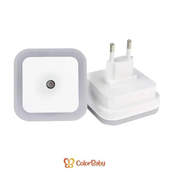 Luz Noturna LED para Bebê - Luminária com Sensor, Econômico, Inteligente e Seguro - ColorBaby