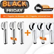 Kit 1 Pegador De Massas 20cm + Kit 1 Pegador Universal 20cm