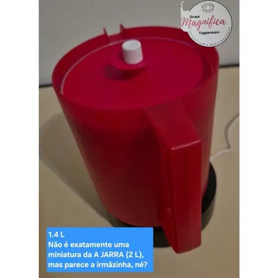 TUPPERWARE. JARRA CHARMOSA, 1,4 L. CHEGOU A IRMÃ CAÇULA! E ELA FAZ TUDO QUE "A JARRA 2 L", FAZ!