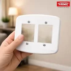 1 Placa Espelho para Tomada ou Interruptor Mod 4x4 F33 Linha Blanc Fame 957