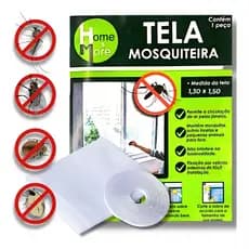 Tela Mosquiteiro Janela 130x150 - Proteção Anti-insetos contra Mosquitos e Aranhas