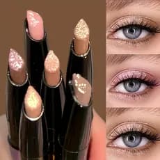 HERORANGE Glitter Highlighter Transparente Glitter Strass Highlighter Delineador Sombra em Bastão 6 Cores Disponíveis