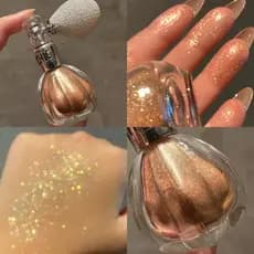 Spray iluminador em pó airbag glitter para rosto e corpo fragrância em pó spray fixador brilho duradouro
