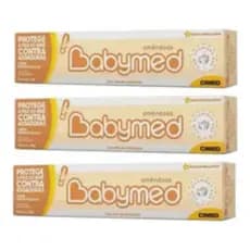 Kit 3 Babymed Pomada Assadura Amendoas Creme Preventiva 40g