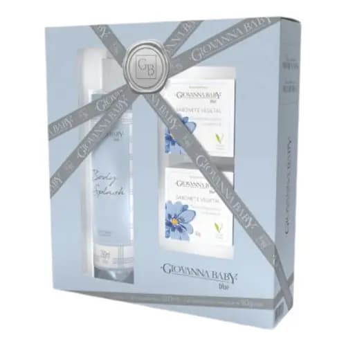 Kit Body Splash Giovanna Baby Blue + 2 Sabonetes 90g