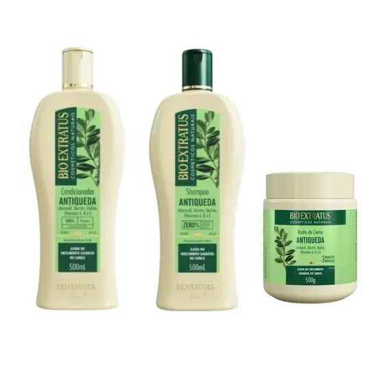 Kit Bio Extratus Jaborandi Shampoo 500ml+Cond.500ml+Cr 500g