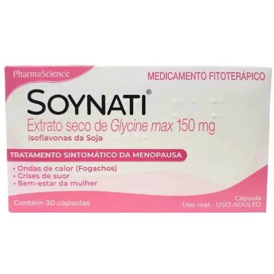 Isoflavonas de Soja Soynati 150mg 30 cpds