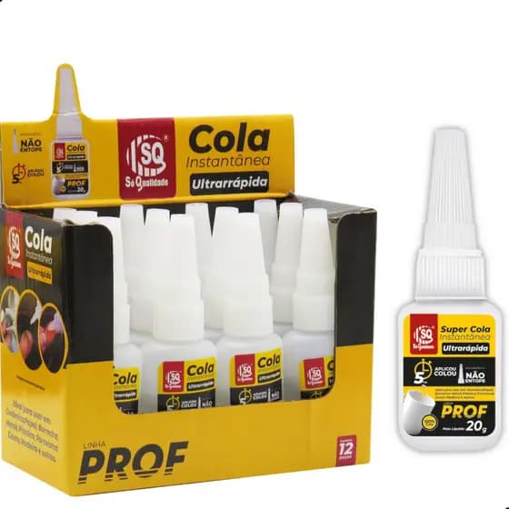 12 Colas Instantânea Ultrarrápida Super Forte 20g Multiuso Top