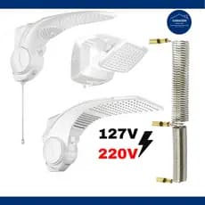 Resistência Duo Shower Futura para Chuveiro da Lorenzetti 7500w para 220v ou 5500w para 127v
