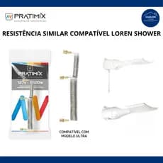 Resistência Loren Shower Ultra Chuveiro Lorenzetti 220v 7500w / 127V 5500w - Pratimix Similar