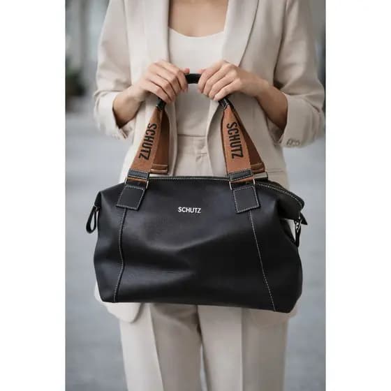 Bolsa Feminina Couro Premium Grande Transversal Elegante