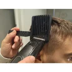Pente Barber Degradê Curvo Antiestático Santa Clara Cor Preto
