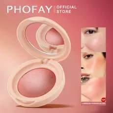 Blush de Cor Única Matte Vitality Girl Nude Maquiagem Gradiente Natural Blush de Cor Única em Pó Assado