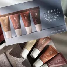 Conjunto Mini de Brilho Labial Summer Fridays Mais Vendido Hidratante Bálsamo Labial Bege Vanilla