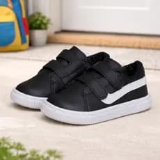 Tenis Infantil Casual Confortavel Antiderrapante Flexivel Leve Ajustavel Estilo Moda Escolar