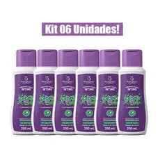 KIT 6 UNIDADES SABONETE LÍQUIDO ÍNTIMO BEBELO UVA 200ml BIO INSTINTO
