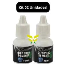 Kit 2 Unidades: Óleo Puro de Menta 10mL Suave Fragrance