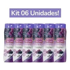 KIT 6 UNIDADES SABONETE ÍNTIMO UVA & AÇAÍ  200mL APINIL