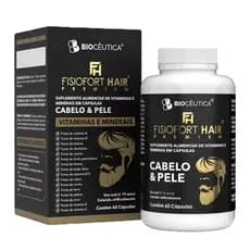 FISIOFORT HAIR PREMIUM CABELO E PELE 60 Cápsulas Biocêutica