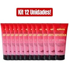 KIT 12 UNIDADES LOÇÃO HIDRATANTE REVITALIZANTE CORPORAL APIDERM AMEIXA 190g APINIL