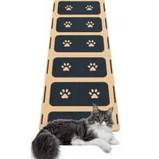 Rampa Pet Antiderrapante com Carpete 47cm | Cães e Gatos | Ideal para Sofá | MDF Resistente