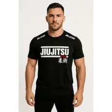Camisa de Jiu-Jitsu Nogi Masculina BJJ MMA Muay Thai Defesa Pessoal Treino Academia