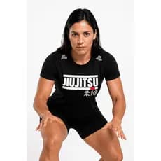 Camisa Feminina de Jiu Jitsu Dry FitTreino Nogi Manga Curta Muay Thai Boxe