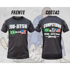 Camisa Jiu Jitsu Competidor Mma Muay Thai Luta Treino Brasil EStados Unidos UFC